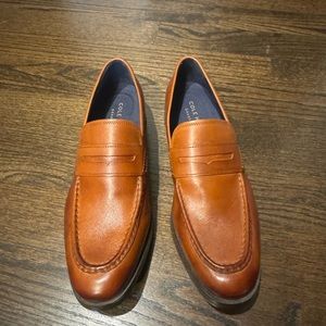 Brand New Cole Haan Grand.05 Brown Leather Comfort Dress Shoes 10M
